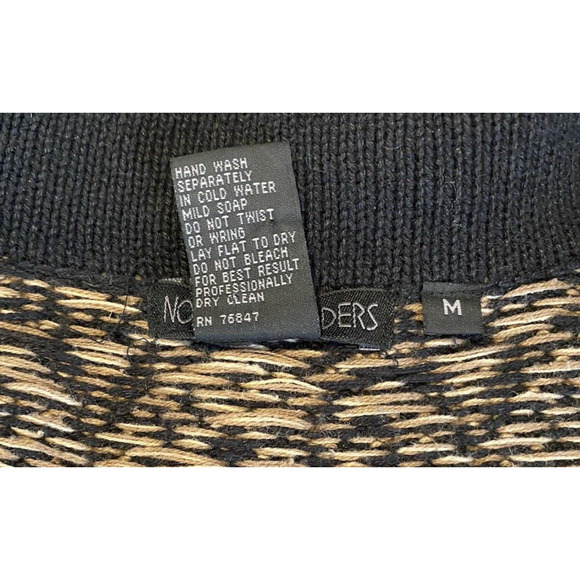 Nomadic Traders Sweater Womens Medium Fair Isle Cottage Core Zipping Cardigan - Picture 9 of 14